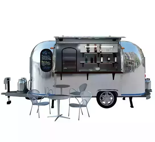 Bar car trailer 3D model