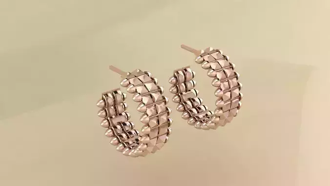 Earrings clash de  double row