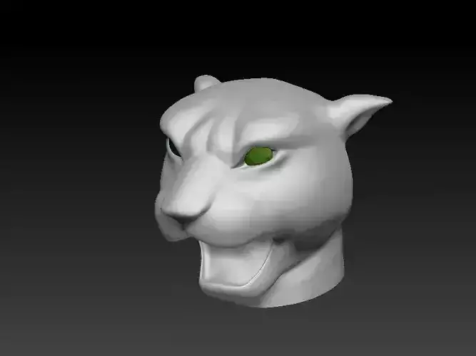 Panther Head printable 3D print model