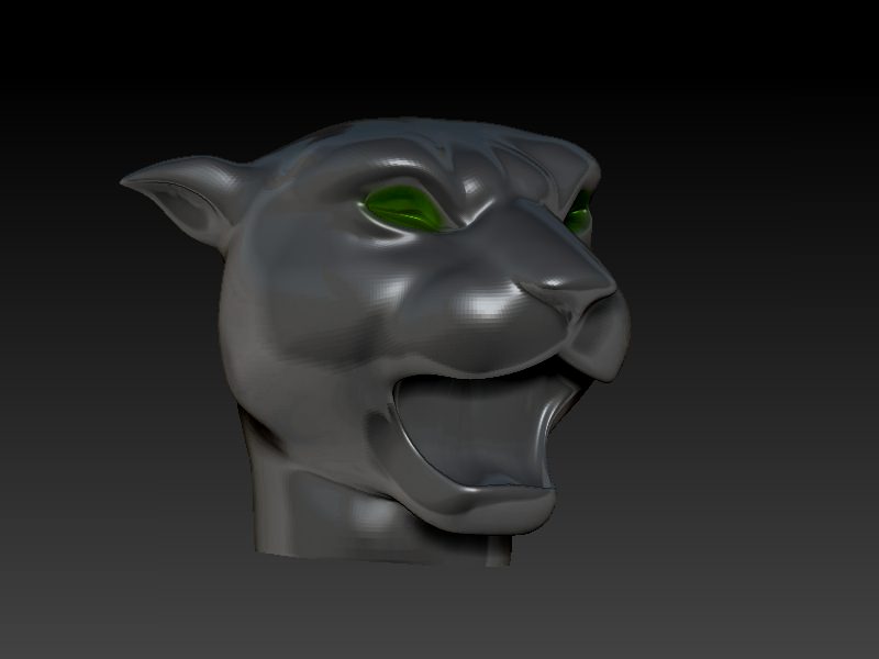 Panther Head printable 3D Model 3D printable MAX OBJ 3DM MTL - CGTrader.com