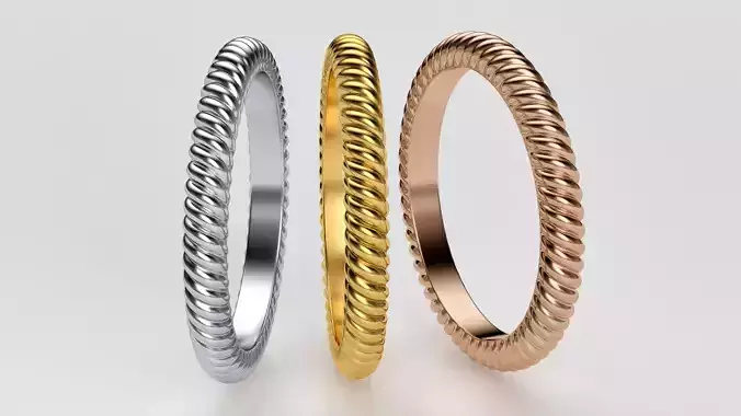 Rope ring 3mm 3D print model