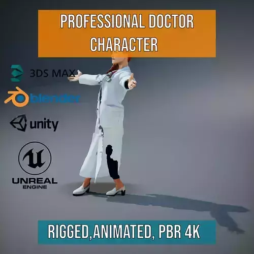 Professional Doctor Character model pack