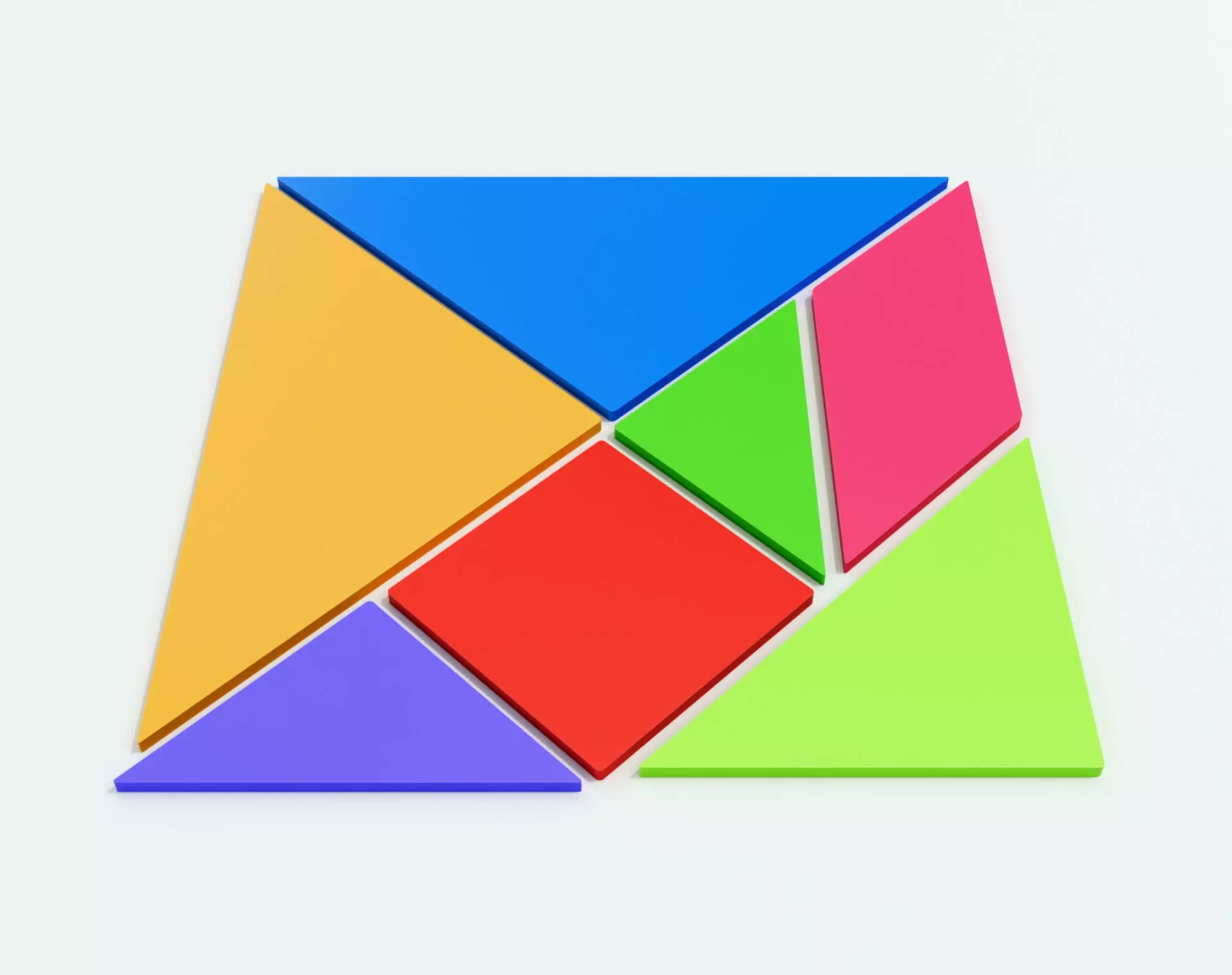 Tangram 3D print model