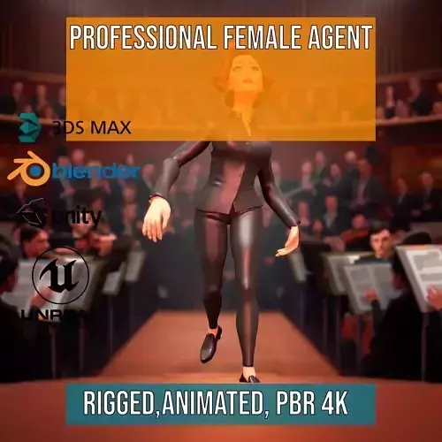 Professional Female Agent model pack