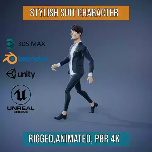 Stylish Suit Character model pack