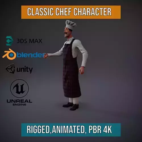 Classic Chef Character model pack