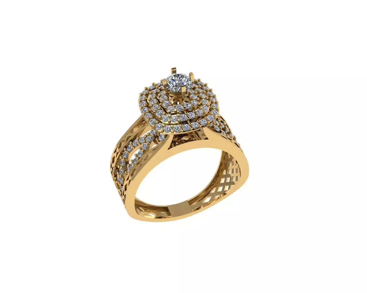 Solitaire Diamond Ring 3D print model
