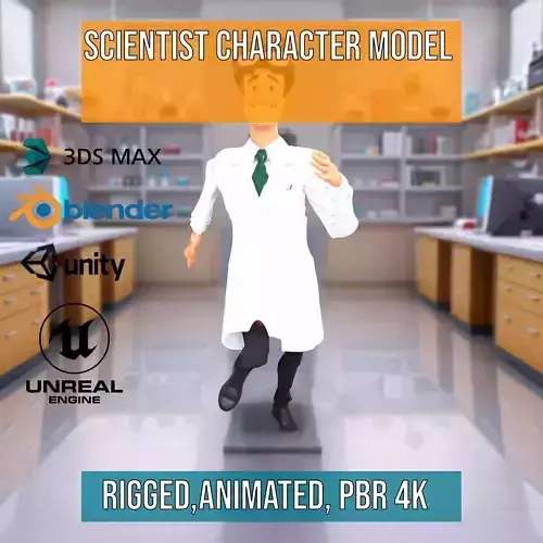 Scientist Character model pack