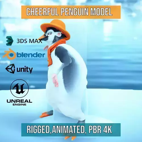 Cheerful Penguin model pack