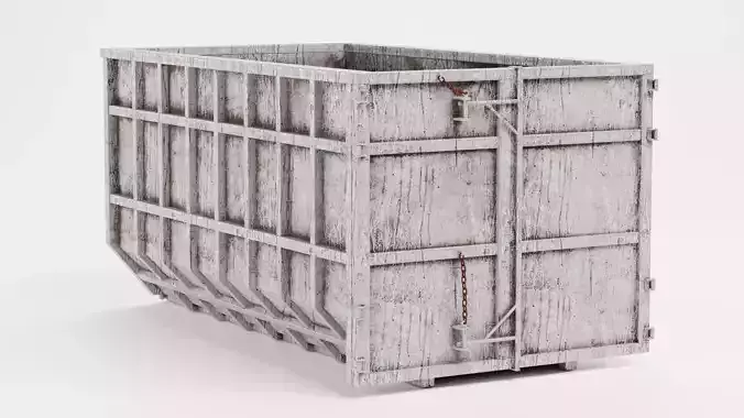 Skip V3 - Weathered Industrial Container 3D model