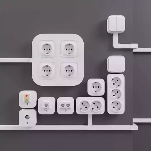 Electrical Sockets cable channels