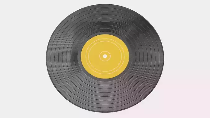 Vinyl Record V1 - Classic LP with Plain Yellow Label
