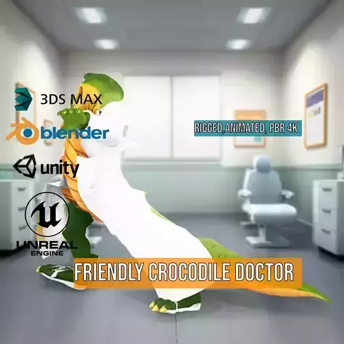 Friendly Crocodile Doctor model pack