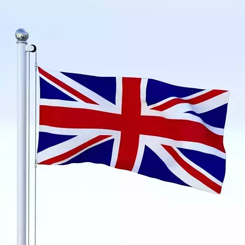 Anmated Great Britain Flag