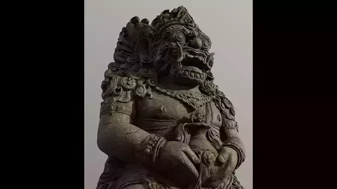 Ancient Stone Rakshasa - Game Ready Asset