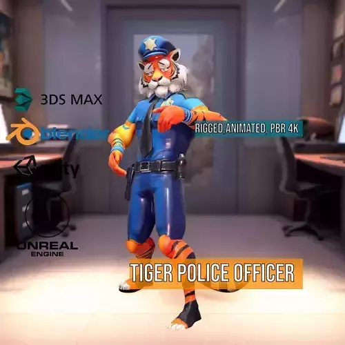 Tiger Police Officer model pack