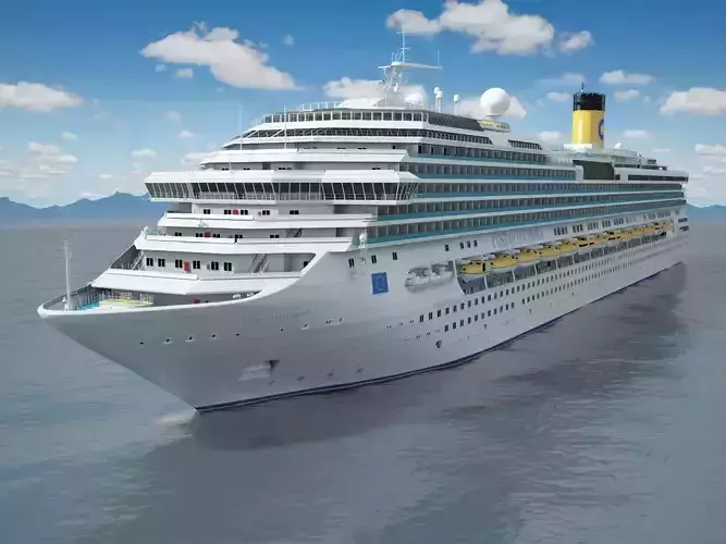 Costa Concordia cruise ship  3D model