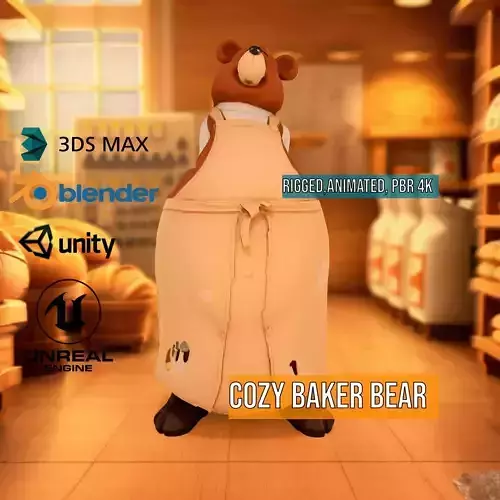 Cozy Baker Bear model pack