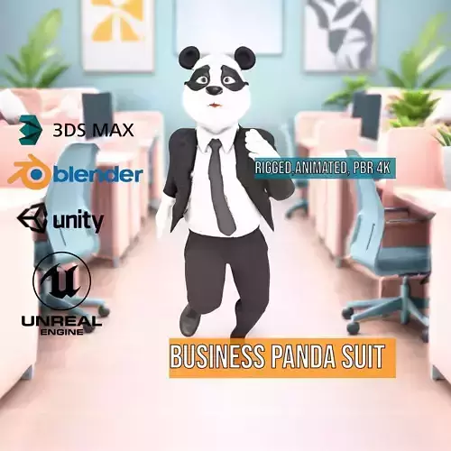 Business Panda Suit model pack