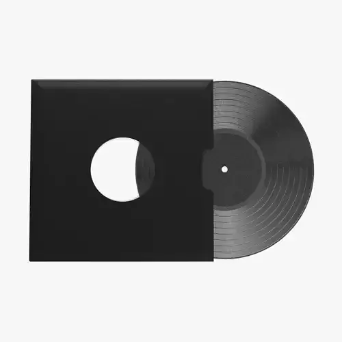 Vinyl Record with Sleeve V2 - Classic LP with Plain Cover Set 