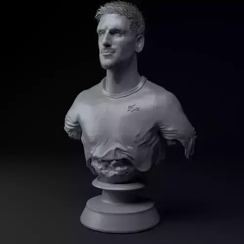 Novak Djokovic Tennis Premium Bust STL