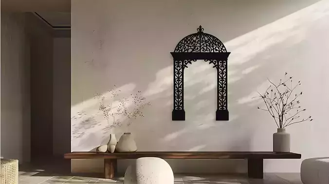 Ornate Gazebo Wall Decor Art