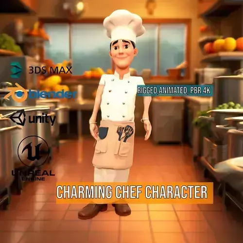 Charming Chef Character model pack