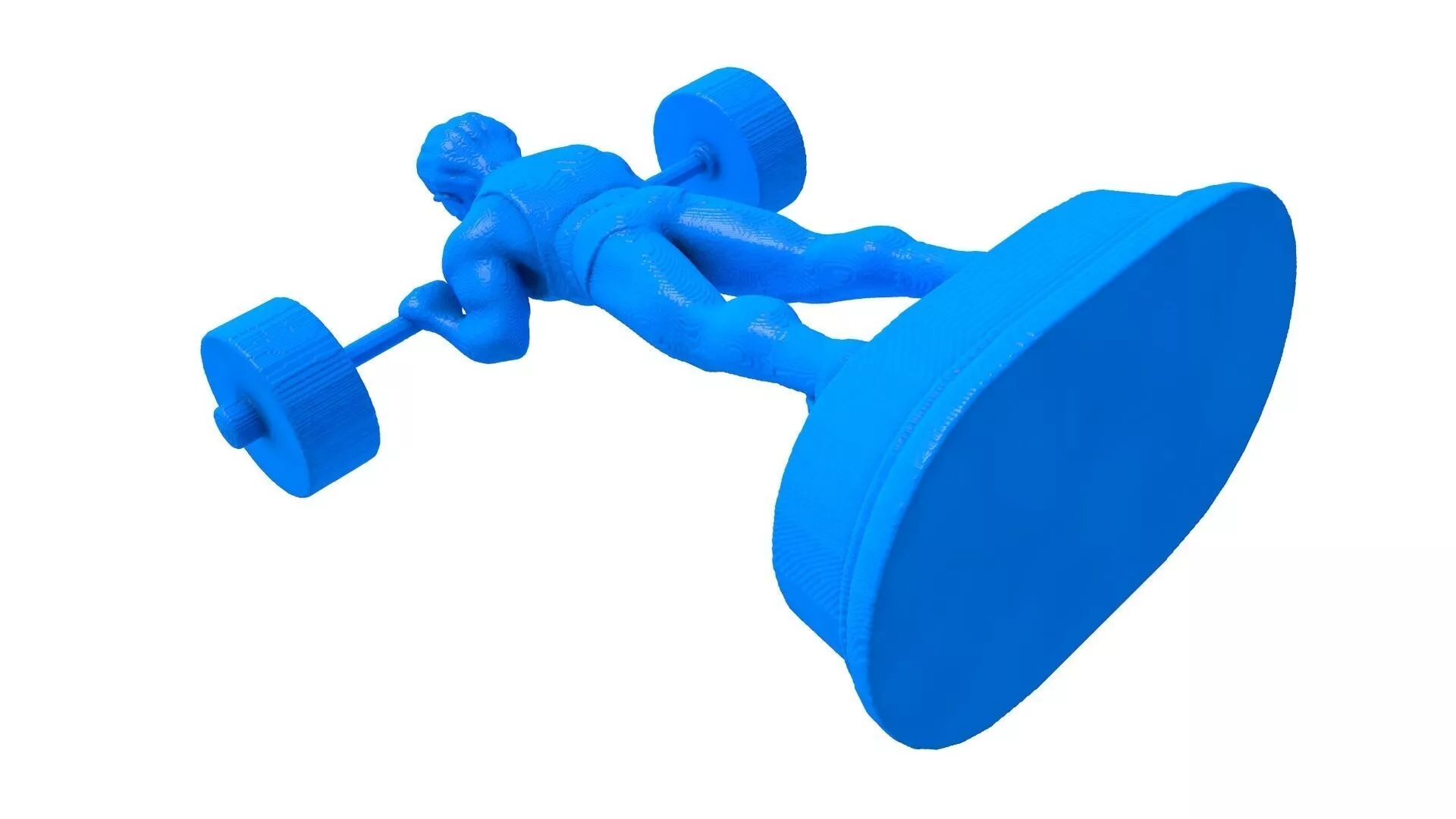 barbell trophy - barbell trophy stl - trophy - sports cup 3D print model