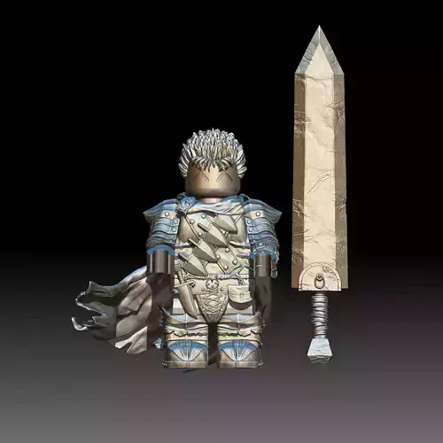  Guts-The Black Swordsman Berserk-Custom Minifigure 