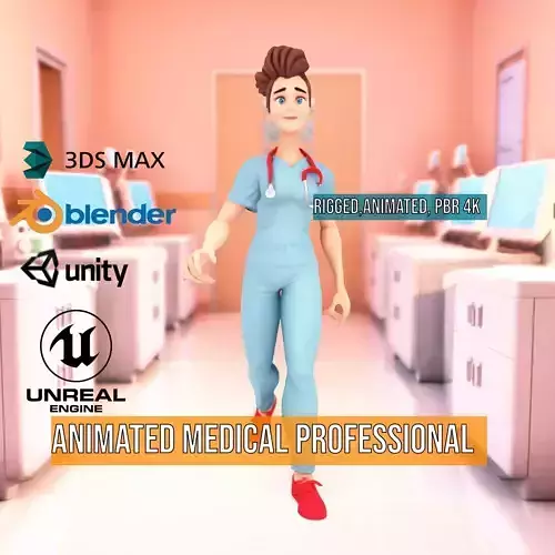 Animated Medical Professional model pack