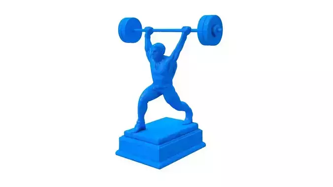 barbell trophy -  barbell trophy stl -  trophy -  sports cup 