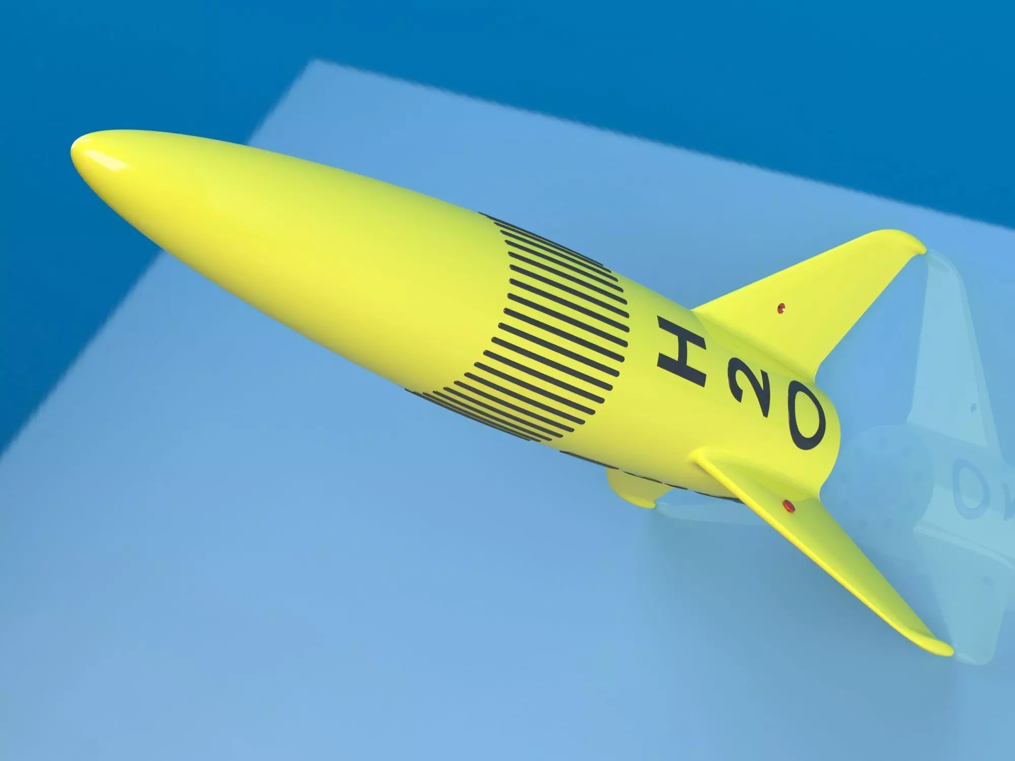 Retro Water Rocket Free 3D print model
