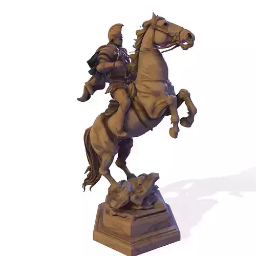 The General s Charge Sculpture