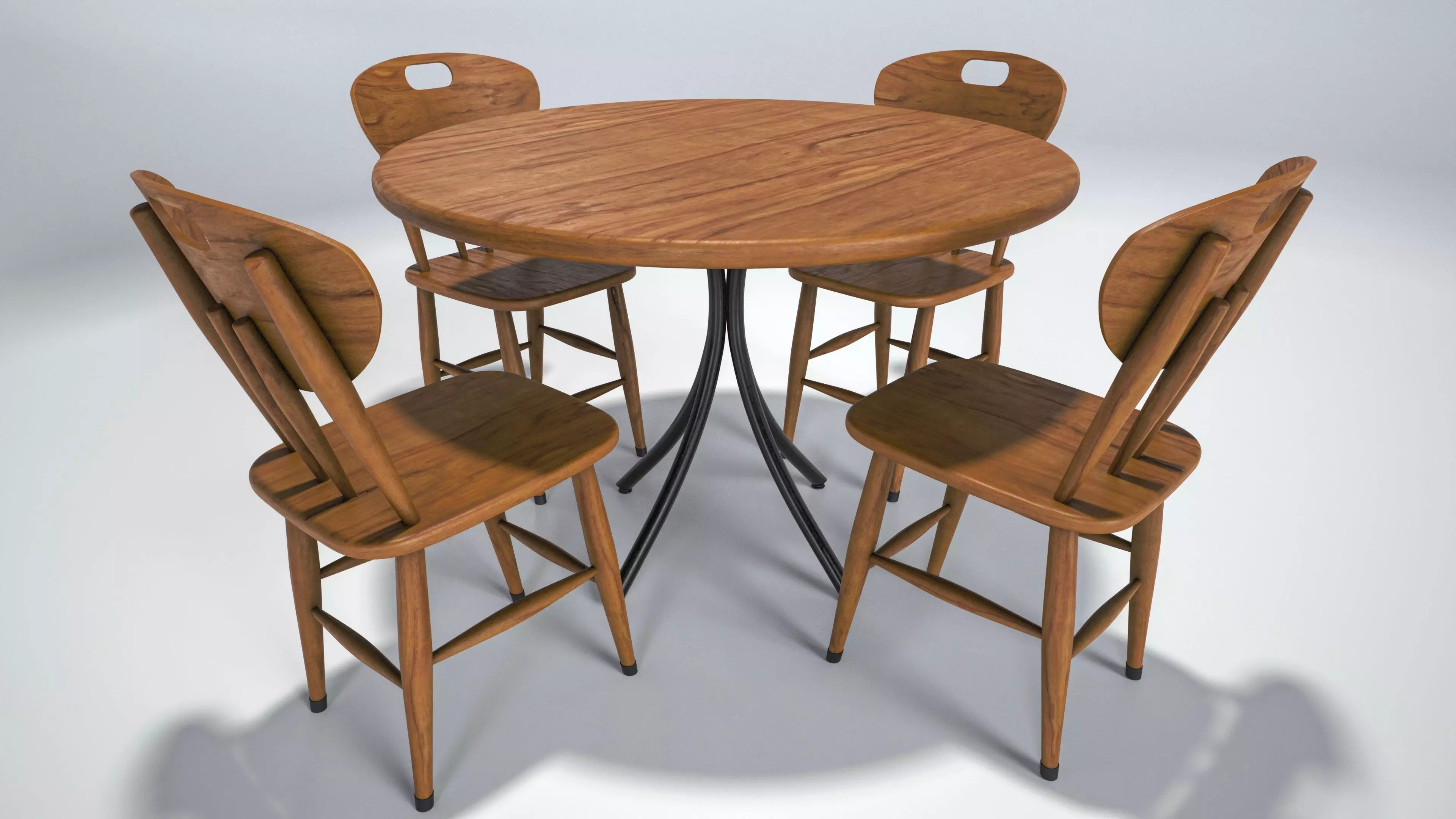 Round table Free low-poly 3D model