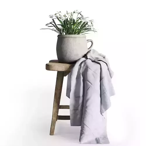 Rustic Snowdrops Decor