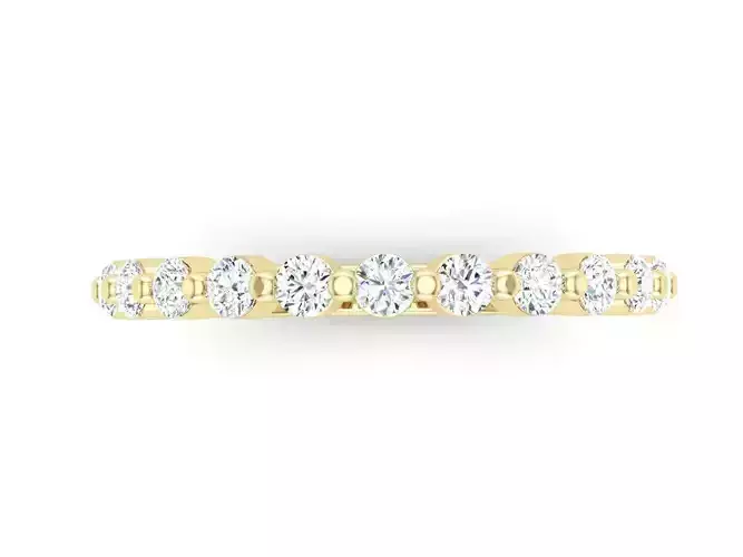 Round Diamond Anniversary Ring Wedding Band 3dm