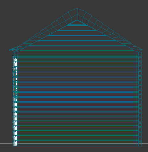 Shed wooden house Free 3D model_5
