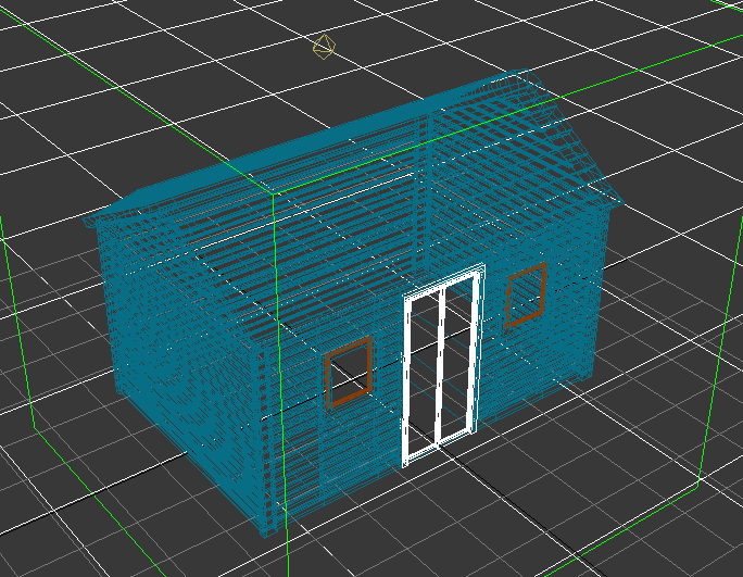 Shed wooden house Free 3D model_6