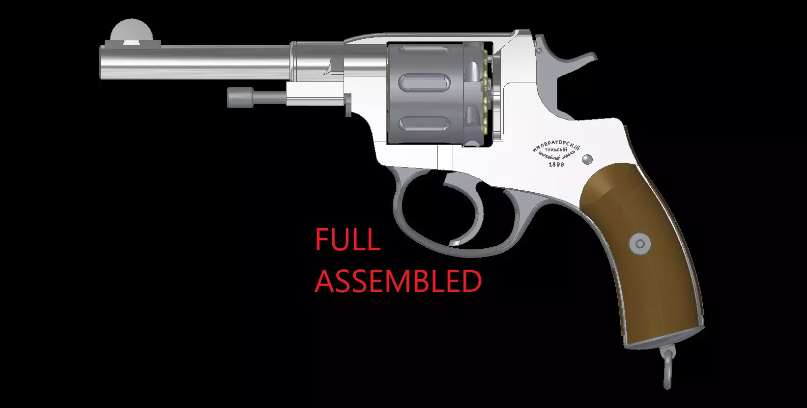 Nagant M1895 3D model