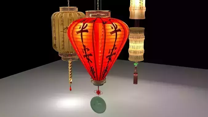 Chinese  red lantern 