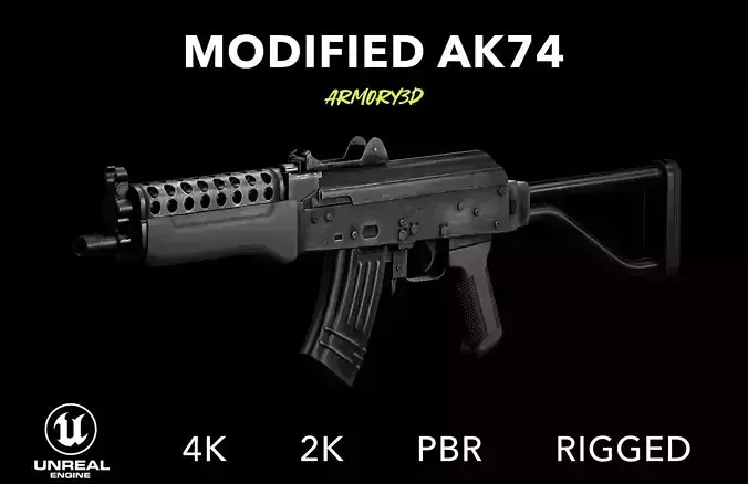 GAME READY MODIFIED AK74 PBR RIGGED