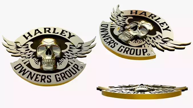 Biker Skull Wing Pendant