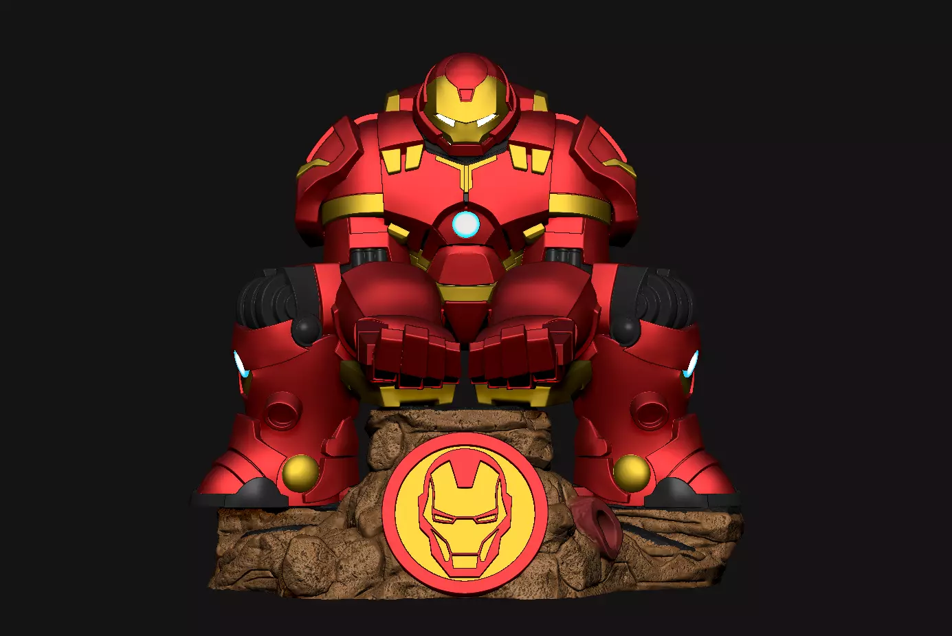 Hulkbuster statue joystick holder 3D print model