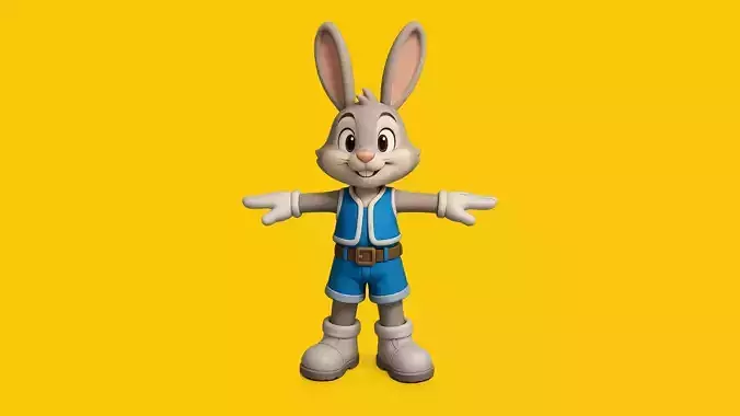 Bunny Character 3D Model