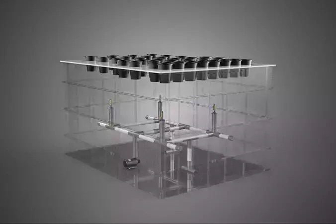 FARM GARDEN AEROPONIC MISTING CHAMBER NUTRIENT DELIVERY SPRAYER