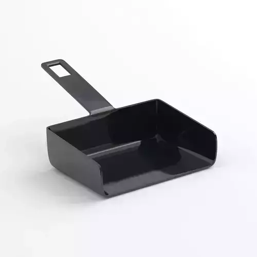 Black Flat Plastic DustPan