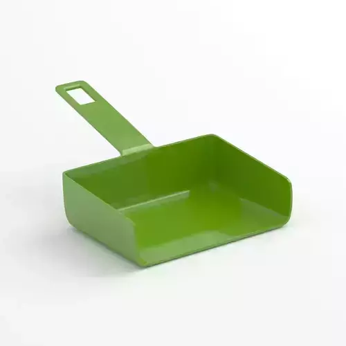 Green Flat Plastic DustPan