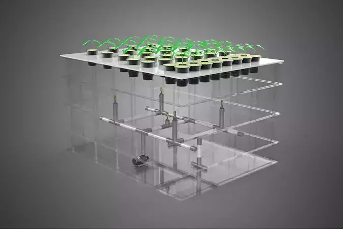 SEEDLING AEROPONICS BOX GRID PLANT ROOT TRAY CULTIVATION GARDEN