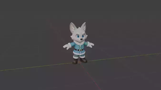 Wolf Character 3D Model