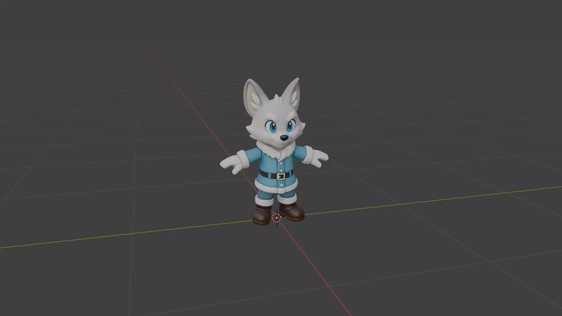 Wolf Character 3D Model Free 3D model